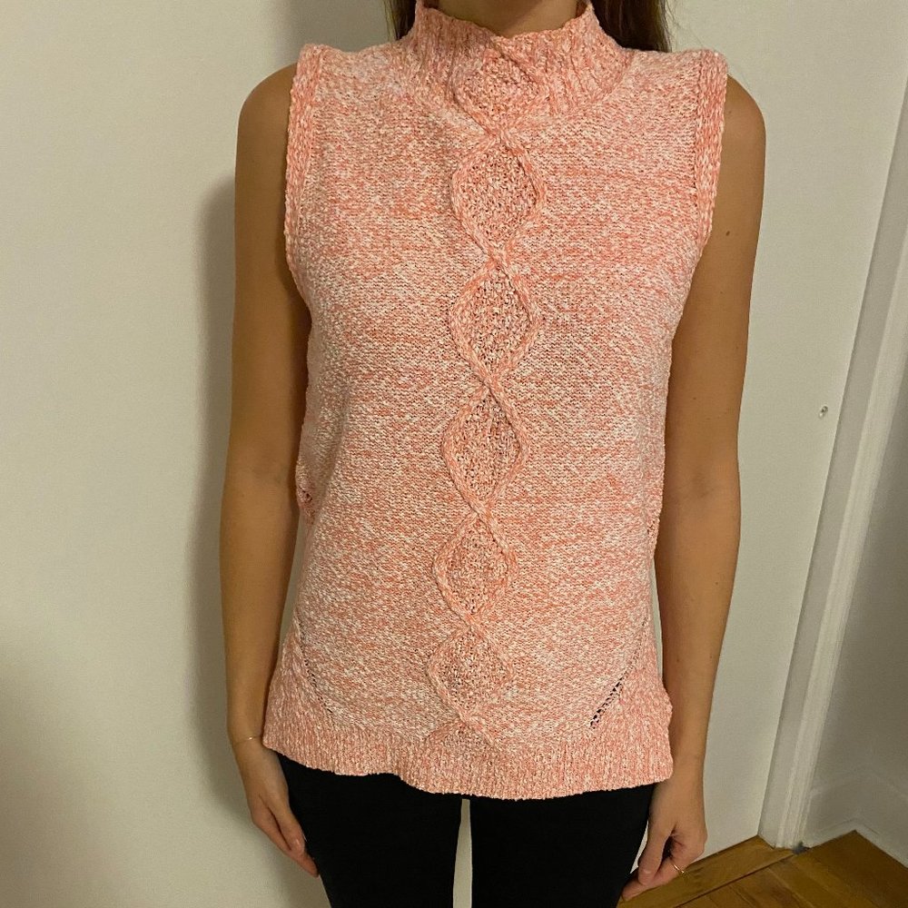 Curio New York Pink Mockneck Tank